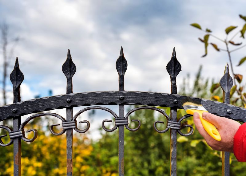 Wrought Iron Fence Painting
