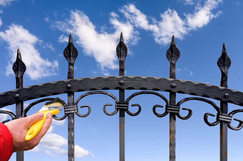 Wrought Iron Fence Painting